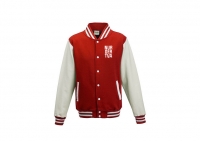 College Sweat Jacke rot/weiß College Sweat Jacke rot/weiß