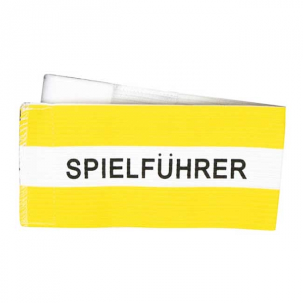 Spielführer-Klettarmbinde gelb/weiß