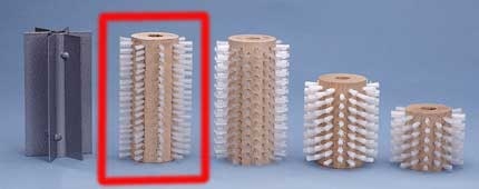 Rundbürste 120mm / 9-reihig für Trockenmarkierwagen