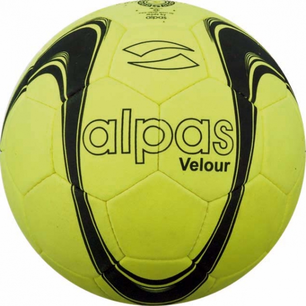 Hallenfußball INDOOR Velour, gelb