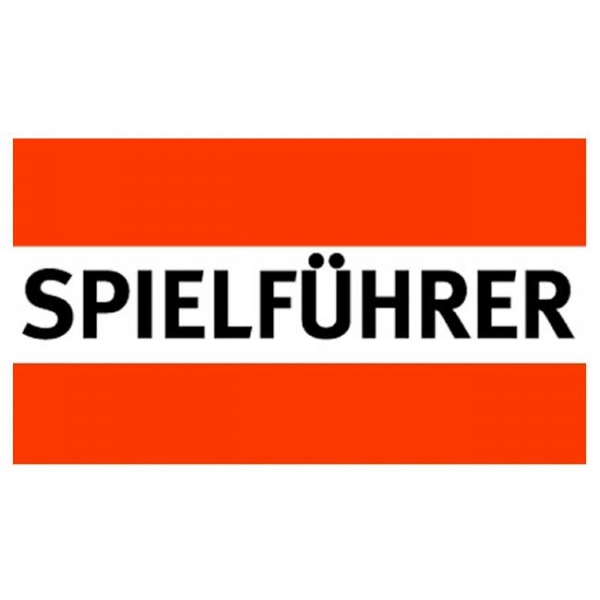 Spielführer-Armbinden - rot/weiß