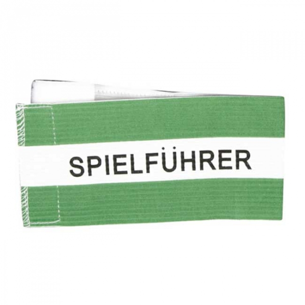 Spielführer-Klettarmbinde grün/weiß