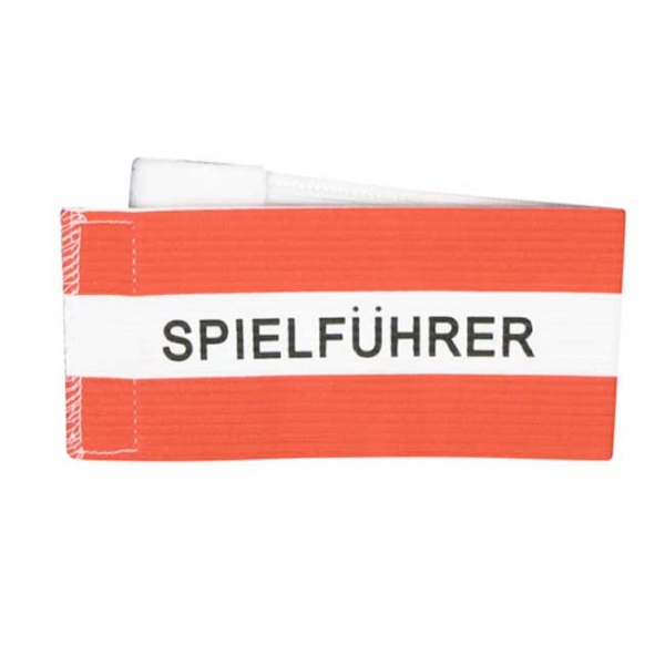 Spielführer-Klettarmbinde rot/weiß