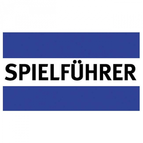 Spielführer-Armbinden - blau/weiß